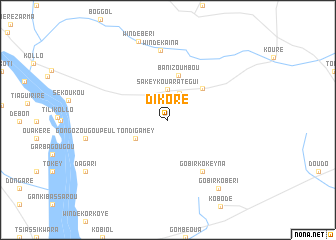 map of Dikoré