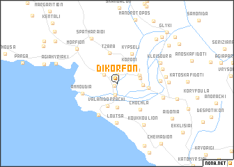 map of Díkorfon