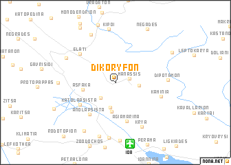 map of Dikóryfon