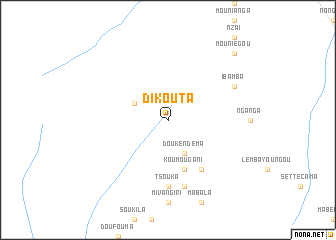 map of Dikouta