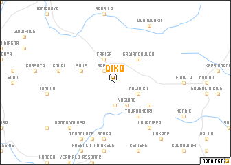 map of Diko