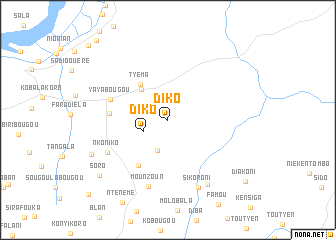 map of Diko