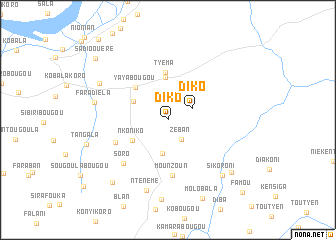 map of Diko