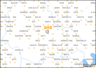 map of Dīko