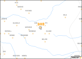 map of Dīko
