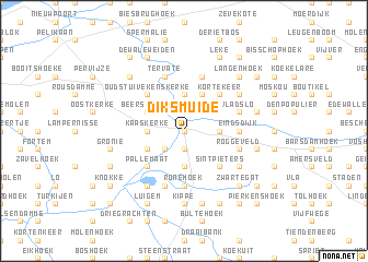 map of Diksmuide