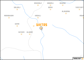 map of Diktaş