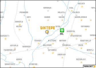 map of Diktepe