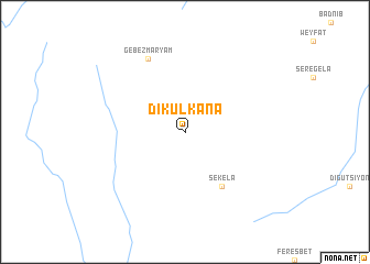 map of Dikulkana