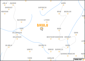 map of Dikʼulu