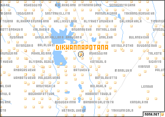 map of Dikwannapotana