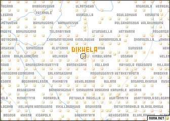 map of Dikwela