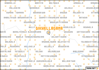 map of Dikwellagama