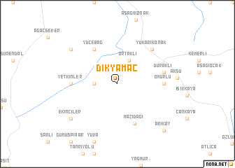 map of Dikyamaç