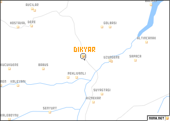 map of Dikyar