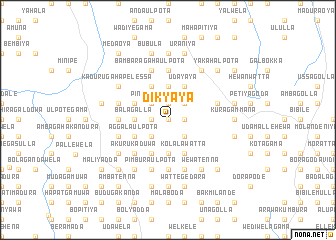 map of Dikyaya