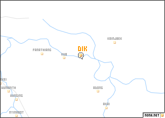 map of Dik