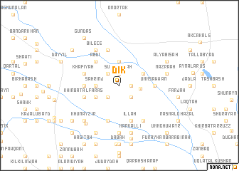 map of Dīk