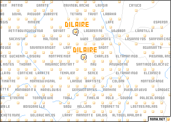 map of Dilaire