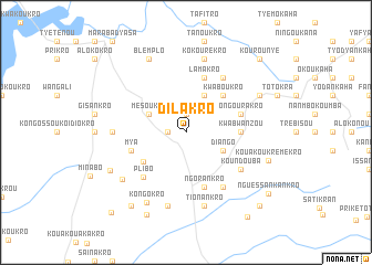 map of Dilakro