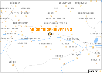 map of Dīlanchī Arkhī-ye‘olyā