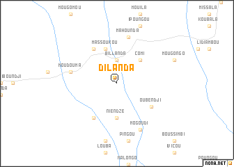 map of Dilanda