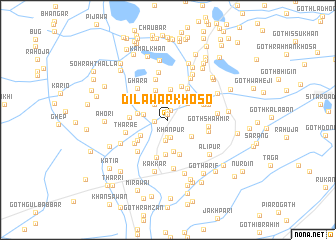 map of Dilāwar Khoso