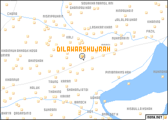 map of Dilāwar Shujrāh
