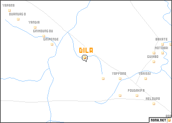 map of Dila