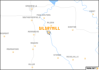 map of Dilday Mill