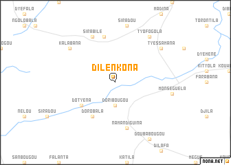 map of Dilenkona