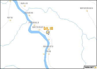 map of Dilia