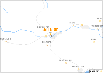 map of Dilijan