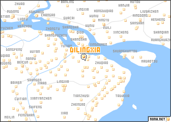 map of Dilingxia