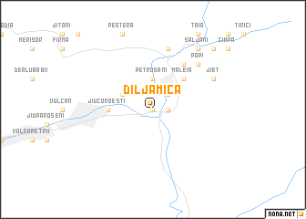 map of Dîlja Mică