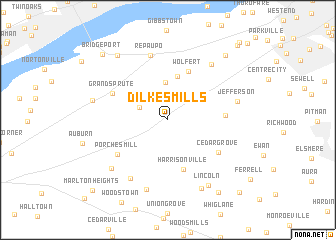 map of Dilkes Mills