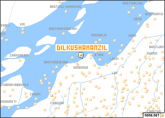 map of Dilkusha Manzil