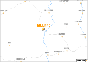 map of Dillard