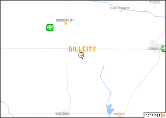 map of Dill City