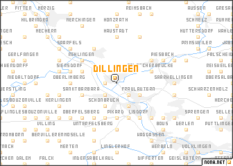 map of Dillingen