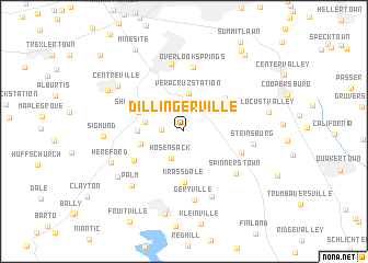 map of Dillingerville