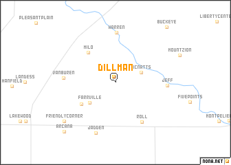 map of Dillman