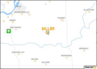 map of Dillon