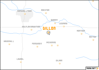 map of Dillon