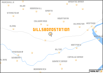 map of Dillsboro Station