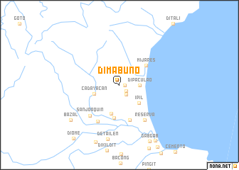 map of Dimabuno