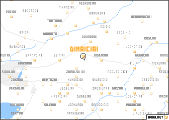 map of Dimaičiai