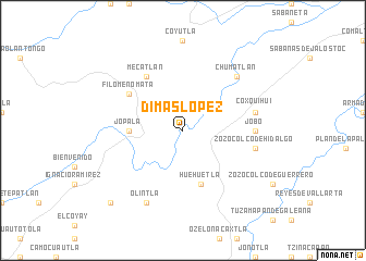 map of Dimas López