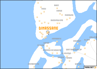 map of Dimassane