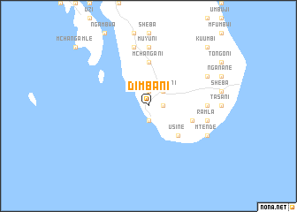 map of Dimbani